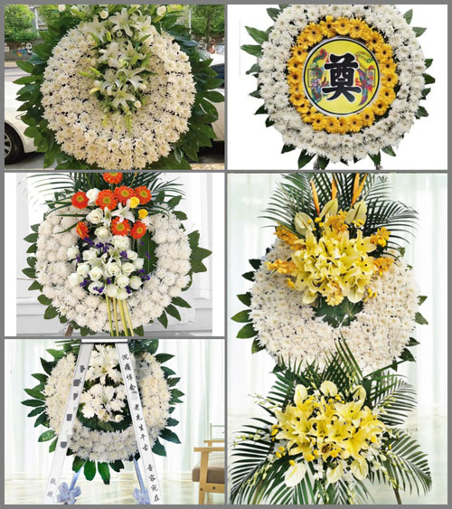四川成都都江堰市向峨乡红火村花圈速递